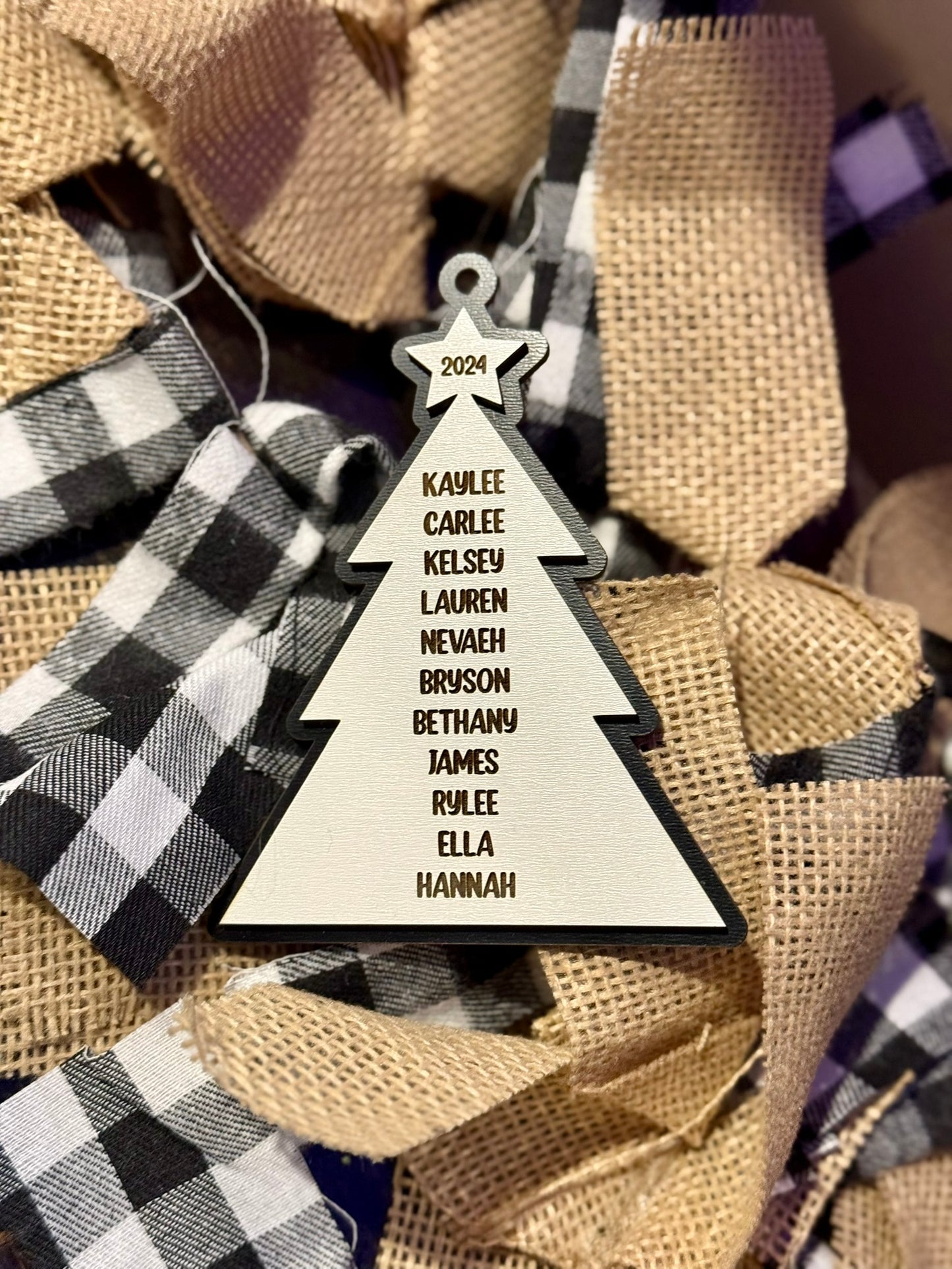 Personalized Solid Tree Ornament