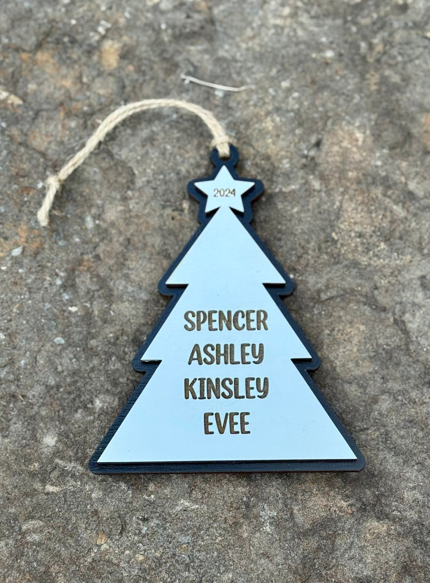 Personalized Solid Tree Ornament